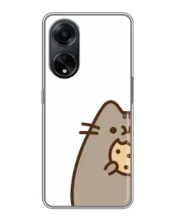 Чехол для OPPO A98 с картинкой «Пушин с печеньем»