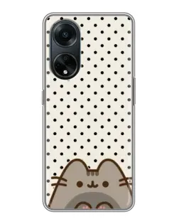 Чехол для OPPO A98 с картинкой «Пушин в горошек»