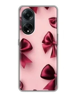 Чохол для OPPO A98 з картинкою «Бордовий атлас»