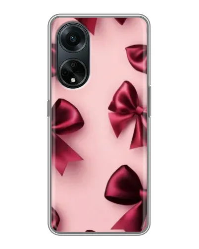 Чохол для OPPO A98 з картинкою «Бордовий атлас»