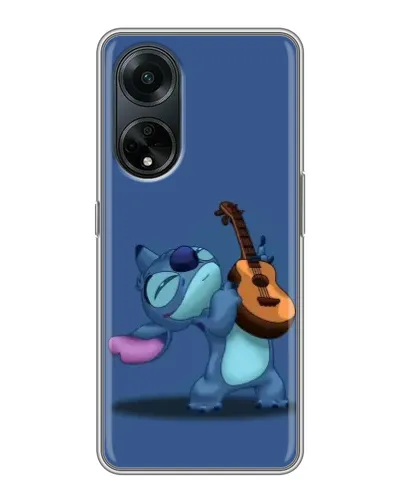 Чехол для OPPO A98 с картинкой «Стич с укулеле»