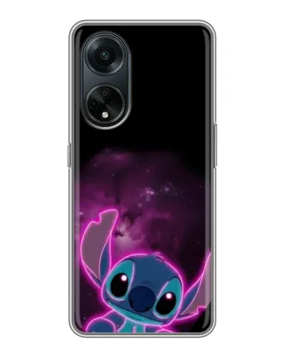 Чехол для OPPO A98 с картинкой «Неоновый Stitch»