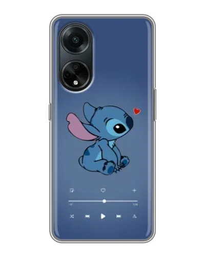 Чехол для OPPO A98 с картинкой «Музыкальный Stitch»