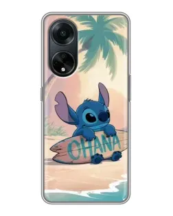 Чехол для OPPO A98 с картинкой «Стич на серфе» Чехол для OPPO A98 с картинкой «Стич на серфе»