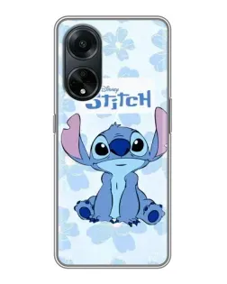 Чехол для OPPO A98 с картинкой «Stitch среди цветов» Чехол для OPPO A98 с картинкой «Stitch среди цветов»