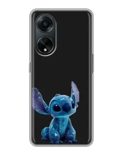 Чехол для OPPO A98 с картинкой «Стич на черном» Чехол для OPPO A98 с картинкой «Стич на черном»