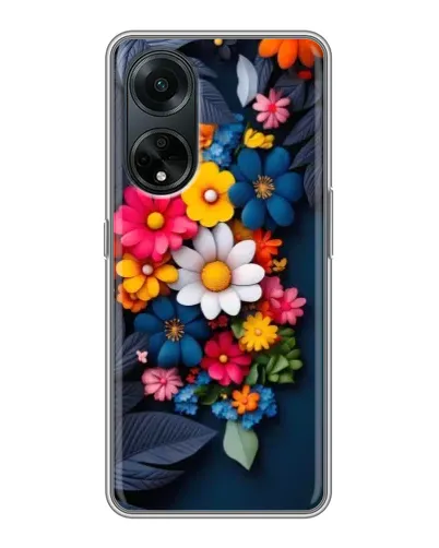 Чехол для OPPO A98 с картинкой «Цветочная феерия» Чехол для OPPO A98 с картинкой «Цветочная феерия»