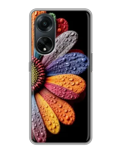 Чехол для OPPO A98 с картинкой «Радужный цветок» Чехол для OPPO A98 с картинкой «Радужный цветок»