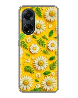 Чехол для OPPO A98 с картинкой «Ромашковое солнце»