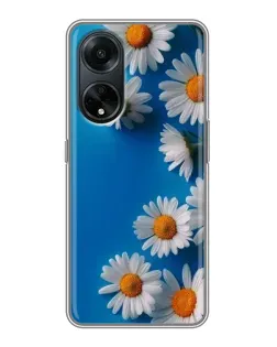 Чехол для OPPO A98 с картинкой «Белоснежные маргаритки»