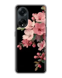 Чехол для OPPO A98 с картинкой «Розовая ветка сакуры»