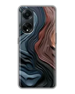 Чохол для OPPO A98 з картинкою «Кольорові хвилі каньйону»