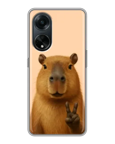Чехол для OPPO A98 с картинкой «Капибара виктория» Чехол для OPPO A98 с картинкой «Капибара виктория»