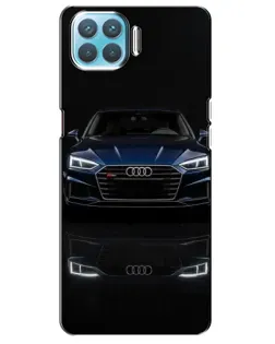 Чехол для OPPO F17 Pro с картинкой «Audi — ночное отражение»