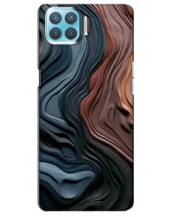 Чехол для OPPO F17 Pro с картинкой «Цветные волны каньона»