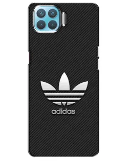Чехол для OPPO F17 с картинкой «Adidas Карбоновая текстура»
