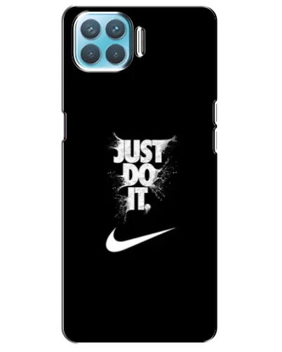 Чехол для OPPO F17 с картинкой «Текстовый принт Nike»