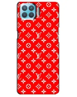 Чехол для OPPO F17 с картинкой «Яркий паттерн LV»