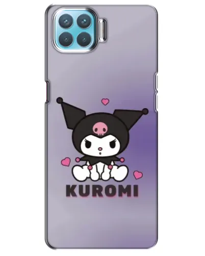 Чехол для OPPO F17 с картинкой «Kuromi — фиолетовый арт»