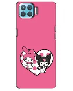 Чехол для OPPO F17 с картинкой «Kuromi и My Melody» Чехол для OPPO F17 с картинкой «Kuromi и My Melody»