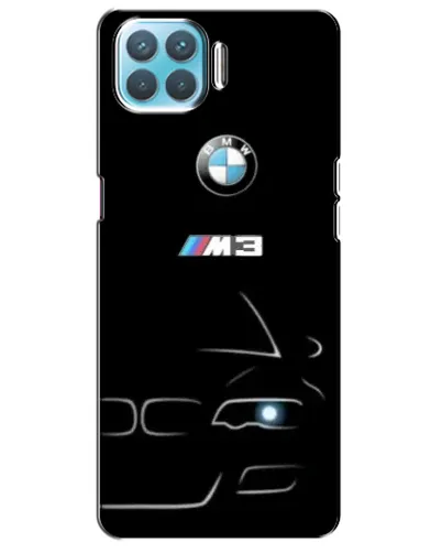 Чехол для OPPO F17 с картинкой «Минималистичный принт BMW M3»