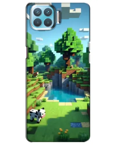 Чехол для OPPO F17 с картинкой «Minecraft летний день»