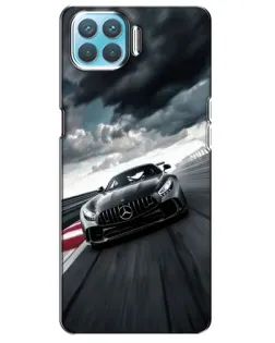 Чехол для OPPO F17 с картинкой «Гоночный Mercedes AMG»