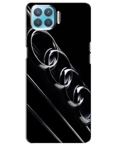 Чехол для OPPO F17 с картинкой «Audi — абстрактные кольца»