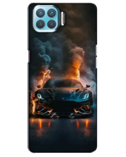 Чехол для OPPO F17 с картинкой «Lamborghini дымная эстетика»