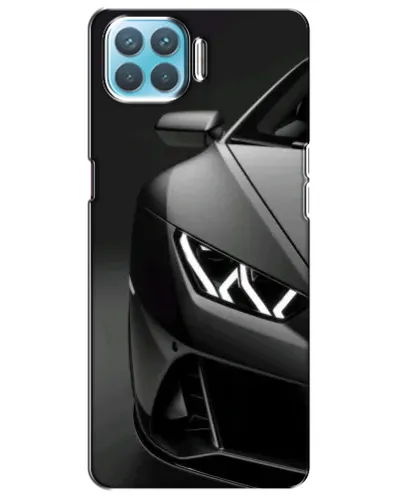Чехол для OPPO F17 с картинкой «Lamborghini фары детализация»