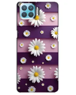 Чехол для OPPO F17 с картинкой «Ромашки на фиолетовом» Чехол для OPPO F17 с картинкой «Ромашки на фиолетовом»
