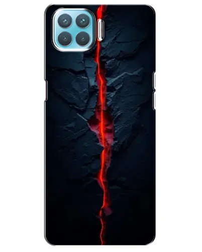 Чехол для OPPO F17 с картинкой «Kрасная лавовая трещина» Чехол для OPPO F17 с картинкой «Kрасная лавовая трещина»