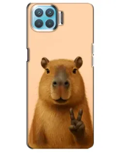 Чехол для OPPO F17 с картинкой «Капибара виктория» Чехол для OPPO F17 с картинкой «Капибара виктория»