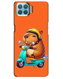 Чехол для OPPO F17 с картинкой «Капибара на скутере» Чехол для OPPO F17 с картинкой «Капибара на скутере»