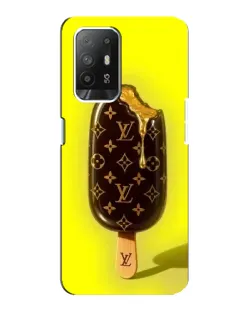 Чехол для OPPO F19 Pro Plus 5G с картинкой «Мороженое от LV»