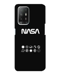 Чехол для OPPO F19 Pro Plus 5G с картинкой «NASA — технический принт»
