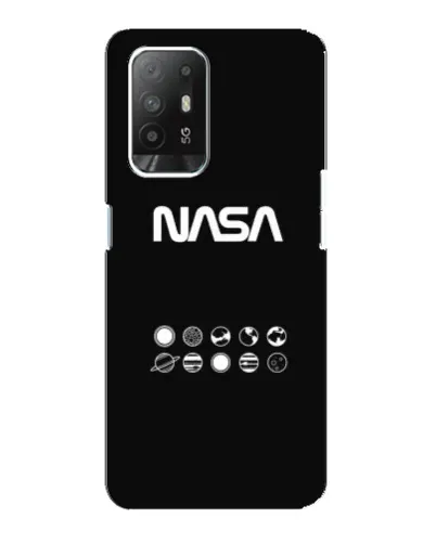 Чехол для OPPO F19 Pro Plus 5G с картинкой «NASA — технический принт»