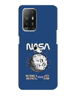 Чехол для OPPO F19 Pro Plus 5G с картинкой «NASA — лунная миссия»