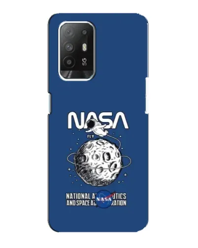 Чехол для OPPO F19 Pro Plus 5G с картинкой «NASA — лунная миссия»