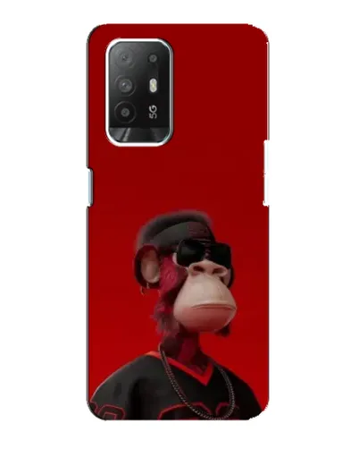 Чехол для OPPO F19 Pro Plus 5G с картинкой «Bored Ape в красном»