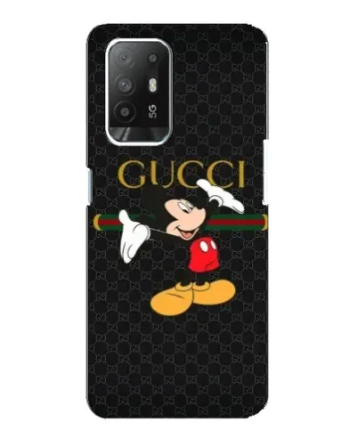 Чехол для OPPO F19 Pro Plus 5G с картинкой «Микки Маус Gucci»