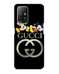 Чехол для OPPO F19 Pro Plus 5G с картинкой «Gucci — герои Disney»