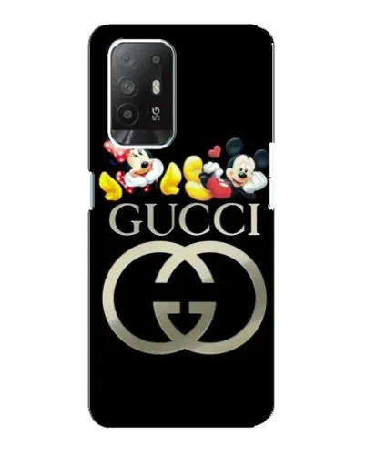 Чехол для OPPO F19 Pro Plus 5G с картинкой «Gucci — герои Disney»