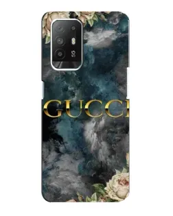 Чехол для OPPO F19 Pro Plus 5G с картинкой «Абстрактные цветы Gucci»