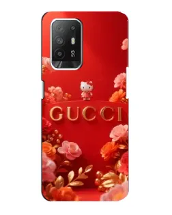 Чехол для OPPO F19 Pro Plus 5G с картинкой «Gucci — золотой сад»