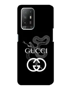 Чехол для OPPO F19 Pro Plus 5G с картинкой «Gucci — серебряная змея»