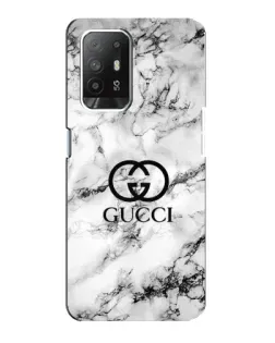 Чехол для OPPO F19 Pro Plus 5G с картинкой «Gucci — мраморный шик»