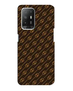 Чехол для OPPO F19 Pro Plus 5G с картинкой «Gucci — золотые диагонали»