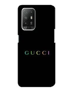 Чохол для OPPO F19 Pro Plus 5G з картинкою «Gucci — неоновий мінімалізм»