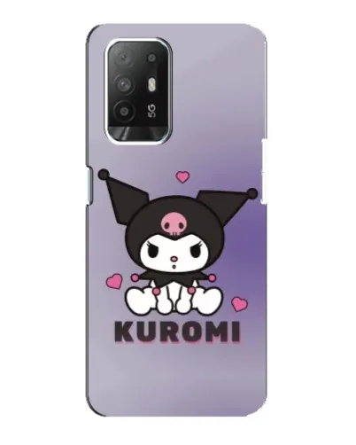 Чехол для OPPO F19 Pro Plus 5G с картинкой «Kuromi — фиолетовый арт»